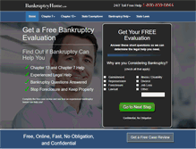 Tablet Screenshot of bankruptcyhome.com